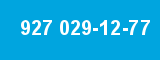 927 029-12-77 927 029-12-77